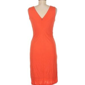 Robert Rodriguez Orange Ruched Sheath Dress Size 8